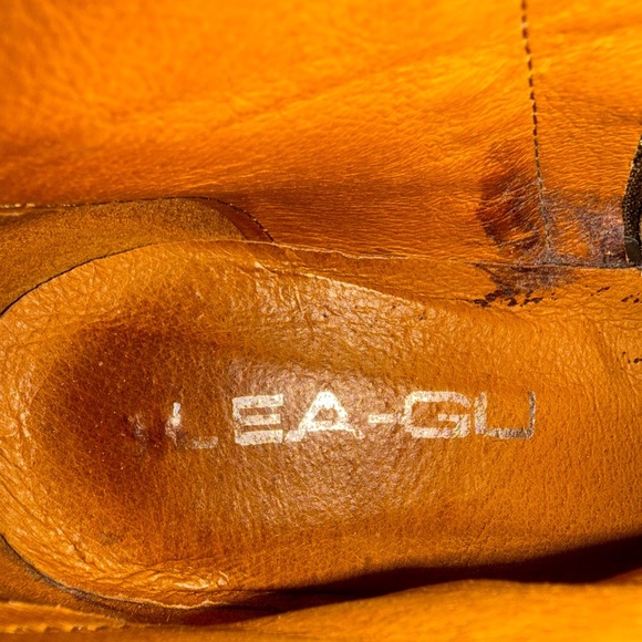 Vintage Italian Leather & Suede Riding Boots Women’s 39 Brown Equestrian Tall - Picture 4 of 14